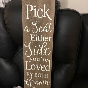 Wedding sign